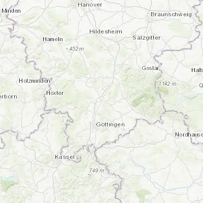 Map showing location of Northeim (51.706620, 9.999970)