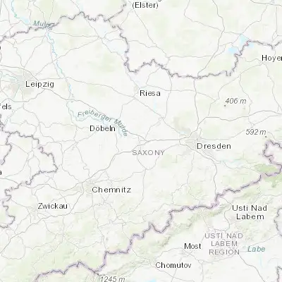Map showing location of Nossen (51.057980, 13.296520)