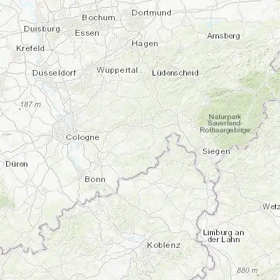 Map showing location of Nümbrecht (50.904270, 7.540630)