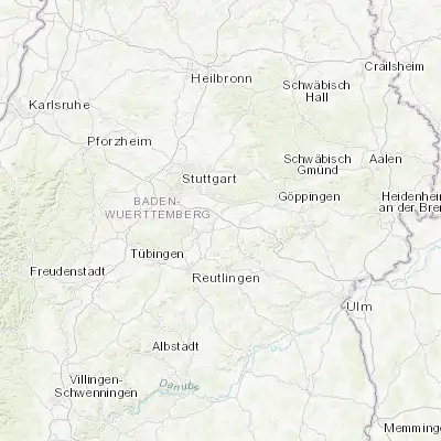 Map showing location of Oberboihingen (48.650000, 9.366670)