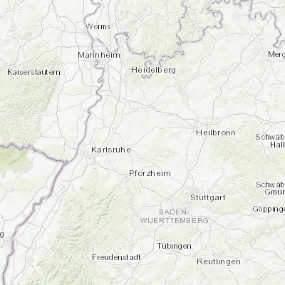 Map showing location of Oberderdingen (49.065560, 8.803060)