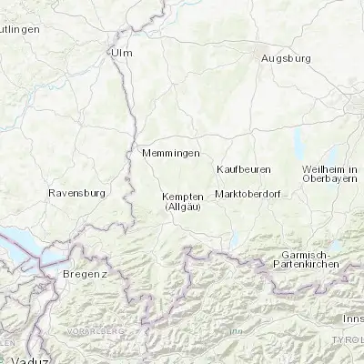 Map showing location of Obergünzburg (47.845450, 10.418210)