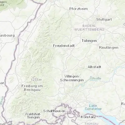 Map showing location of Oberndorf (48.290500, 8.572210)