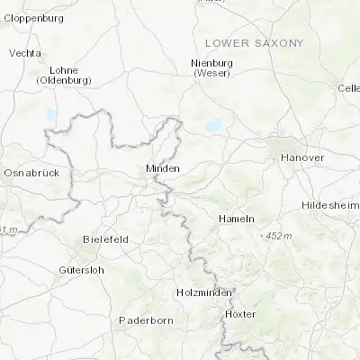 Map showing location of Obernkirchen (52.272100, 9.129120)