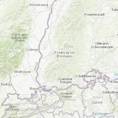 Map showing location of Oberried (47.933330, 7.950000)