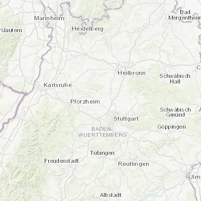 Map showing location of Oberriexingen (48.926520, 9.027010)
