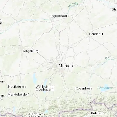 Map showing location of Oberschleißheim (48.250000, 11.566670)