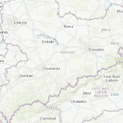Map showing location of Oberschöna (50.897590, 13.253790)