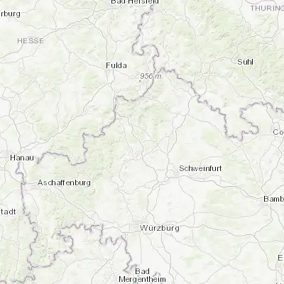 Map showing location of Oberthulba (50.199040, 9.958820)