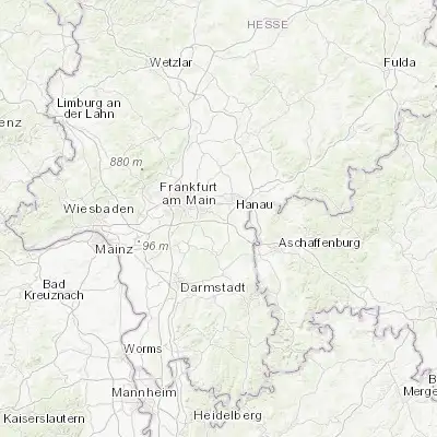 Map showing location of Obertshausen (50.071390, 8.851230)