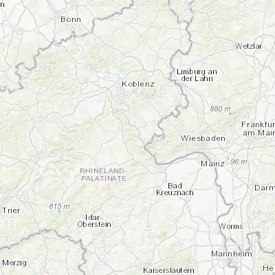 Map showing location of Oberwesel (50.107770, 7.725220)