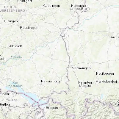 Map showing location of Ochsenhausen (48.070290, 9.950300)