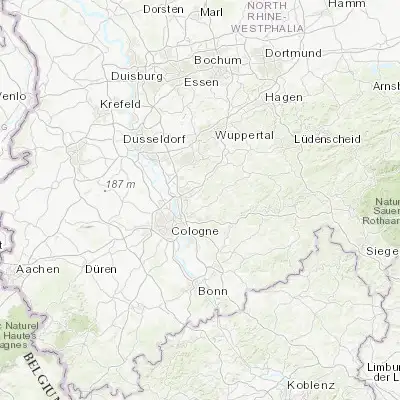 Map showing location of Odenthal (51.033330, 7.116670)