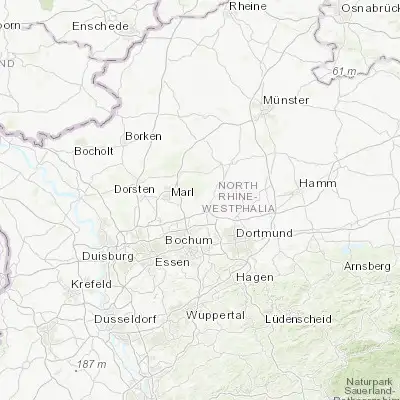 Map showing location of Oer-Erkenschwick (51.641980, 7.264510)