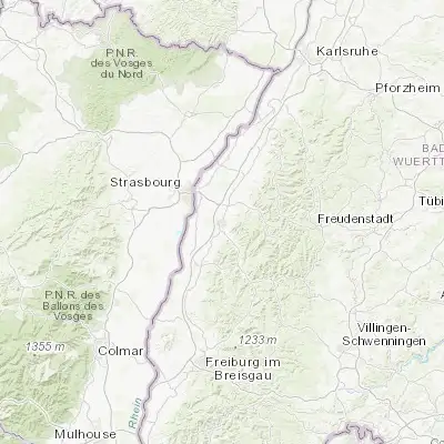 Map showing location of Offenburg (48.473770, 7.944950)