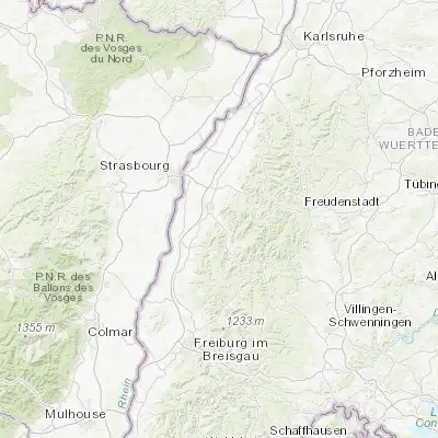 Map showing location of Ohlsbach (48.432220, 7.993840)