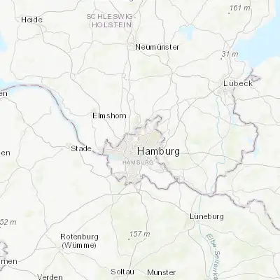 Map showing location of Ohlsdorf (53.625940, 10.031450)