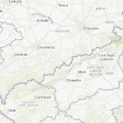 Map showing location of Olbernhau (50.658700, 13.342500)