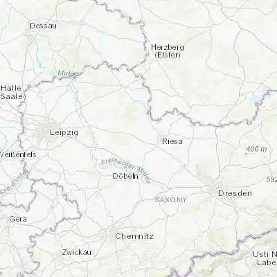 Map showing location of Oschatz (51.300010, 13.109840)