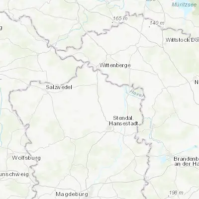 Map showing location of Osterburg (52.787210, 11.752970)