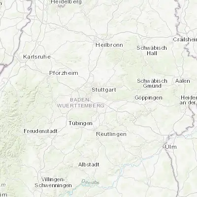 Map showing location of Ostfildern (48.727040, 9.249540)