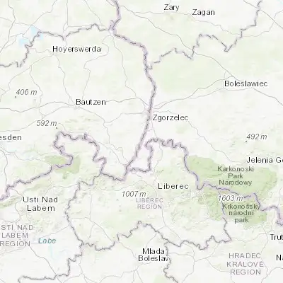 Map showing location of Ostritz (51.014510, 14.930590)