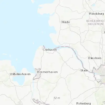 Map showing location of Otterndorf (53.809080, 8.900680)