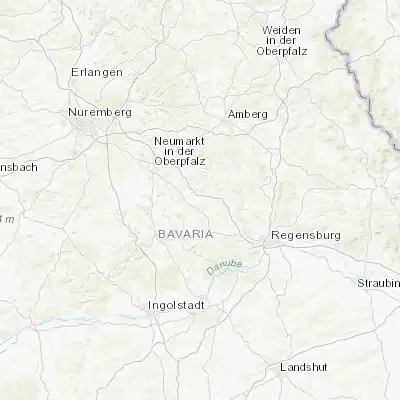 Map showing location of Parsberg (49.160740, 11.718340)
