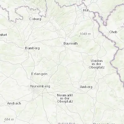 Map showing location of Pegnitz (49.752160, 11.541870)