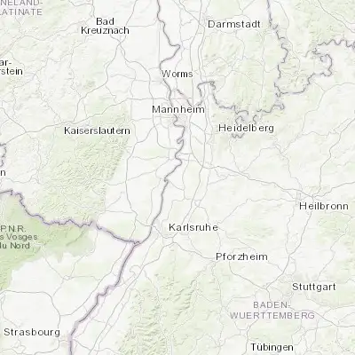 Map showing location of Philippsburg (49.231700, 8.460740)