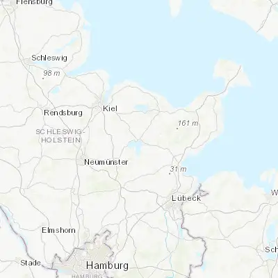 Map showing location of Plön (54.162410, 10.423330)