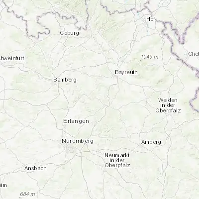 Map showing location of Pottenstein (49.771310, 11.407840)