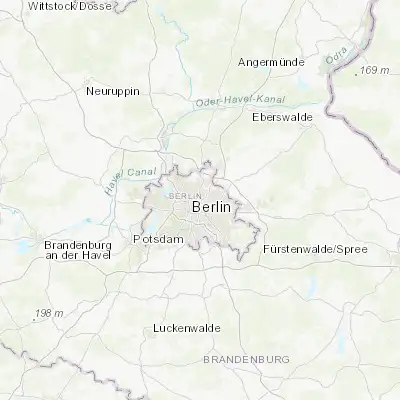 Map showing location of Prenzlauer Berg (52.538780, 13.424430)