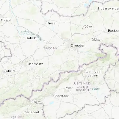 Map showing location of Pretzschendorf (50.873850, 13.524990)