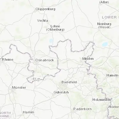 Map showing location of Preußisch Oldendorf (52.305890, 8.493410)