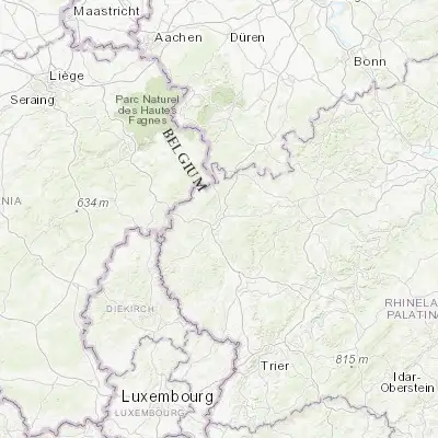 Map showing location of Prüm (50.207850, 6.420190)