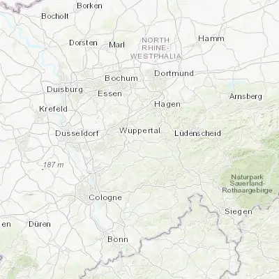 Map showing location of Radevormwald (51.202190, 7.360270)