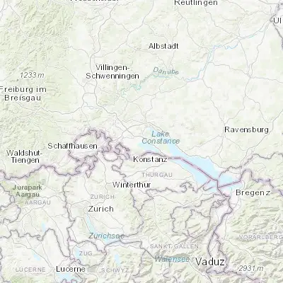 Map showing location of Radolfzell (47.741940, 8.970980)