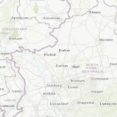 Map showing location of Raesfeld (51.766670, 6.850000)