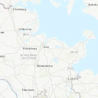 Map showing location of Raisdorf (54.281270, 10.249150)