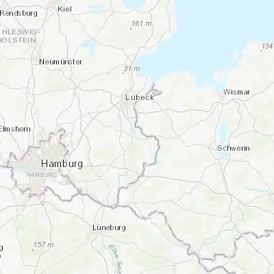 Map showing location of Ratzeburg (53.699650, 10.772560)