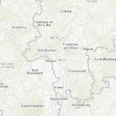 Map showing location of Raunheim (50.013200, 8.452530)