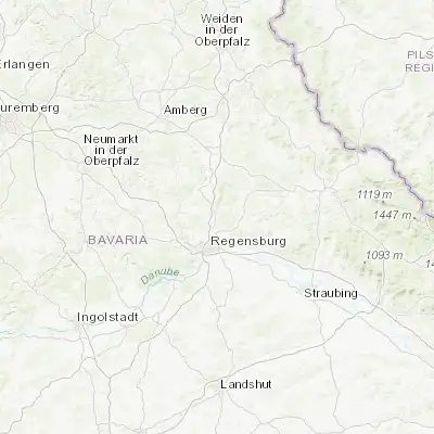 Map showing location of Regenstauf (49.120140, 12.130270)