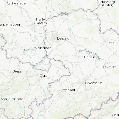 Map showing location of Regis-Breitingen (51.088830, 12.438410)