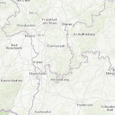 Map showing location of Reichelsheim (49.712110, 8.838960)