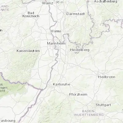 Map showing location of Reilingen (49.298330, 8.564170)