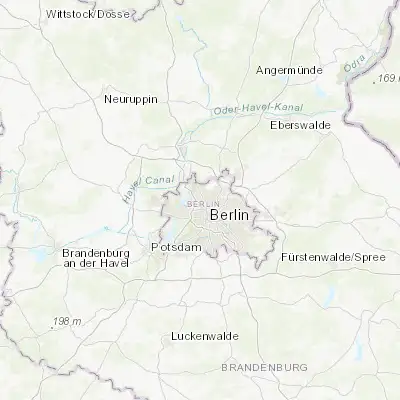 Map showing location of Reinickendorf (52.566670, 13.333330)
