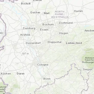 Map showing location of Remscheid (51.179830, 7.192500)