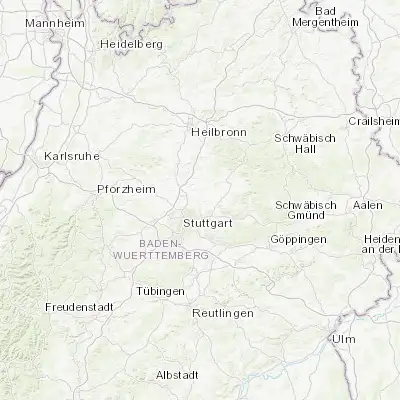 Map showing location of Remseck am Neckar (48.872130, 9.273340)
