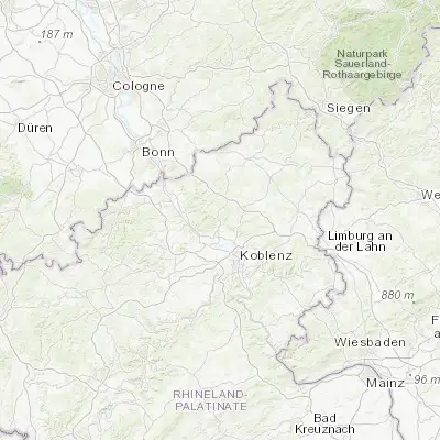 Map showing location of Rengsdorf (50.500000, 7.500000)